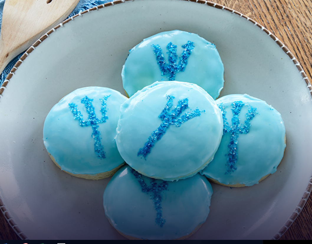 blue cookies